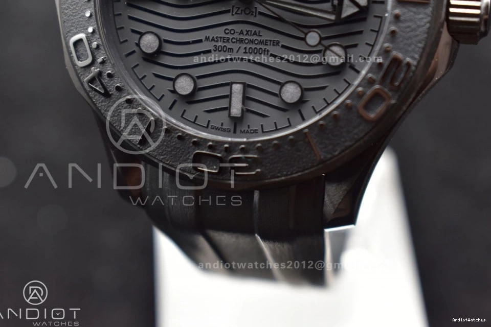 Black Best Seamaster 300m Black 1:1 1066 Edition Durable on 43.5mm Dial Rubber A Ceramic Black VSF Strap 0518